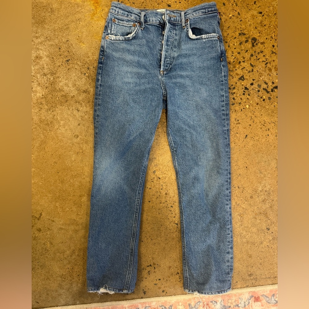 AGOLDE RILEY CROP JEANS SIZE 25